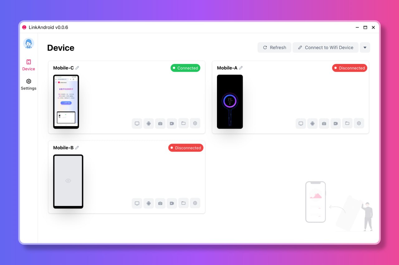 LinkAndroid:电脑操控安卓手机神器,一屏搞定所有操作!第1张-噜咕噜咕 LinkAndroid:电脑操控安卓手机神器,一屏搞定所有操作!