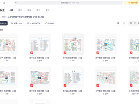 从小学到高中全学科思维导图
