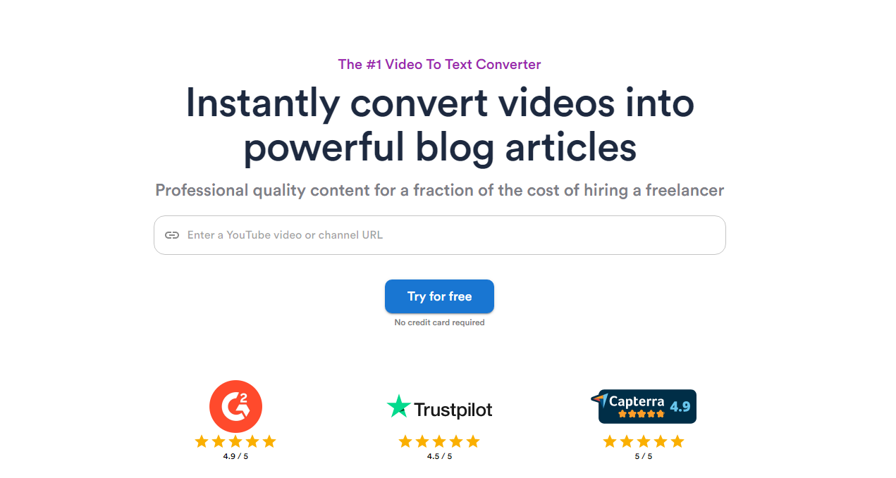 Video To Blog-使用GPT一键将YouTube视频转为文字博客第1张