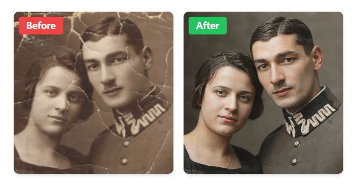 Restore Old Photos:AI修复老照片第1张-噜咕噜咕 Restore Old Photos:AI修复老照片