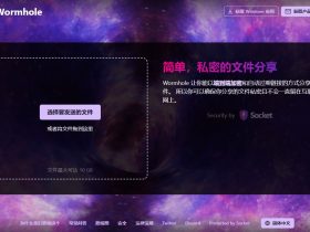 Wormhole（虫洞）：跨平台极速传文件，无需注册一键搞定